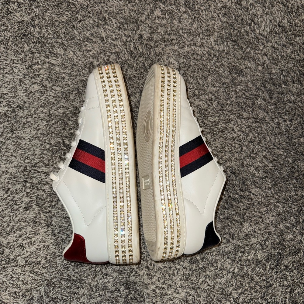 Women’s Gucci Ace Embellished Sneakers - Picture 6 of 8
